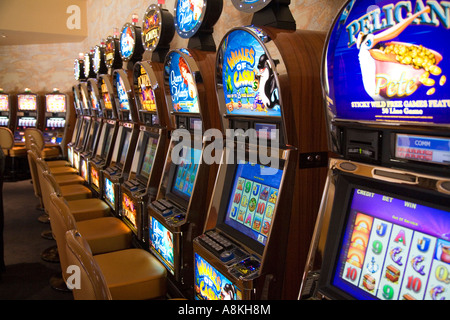 Detroit Michigan Spielautomaten im Motor City Casino Stockfoto