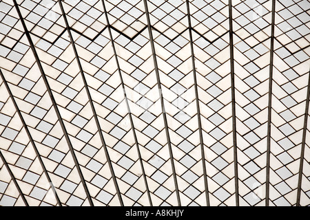 Abstrakte Architekturdetail Dachziegel am Opernhaus in Sydney New South Wales NSW Australia Stockfoto