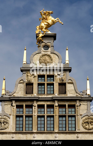 Ehemaligen Zunfthaus der Shooter, Grote Markt, Antwerpen, Belgien Stockfoto