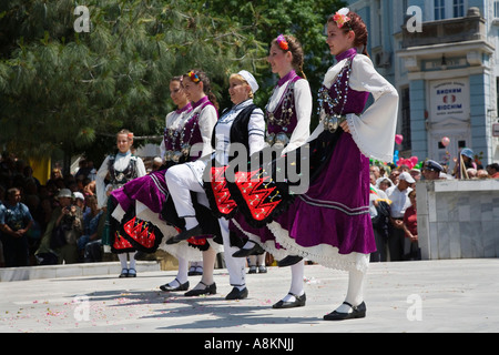 Tänzer, Rosenfest, Karlovo, Bulgarien Stockfoto