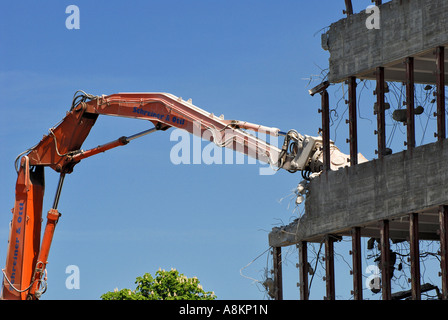 Abriss eines Gebäudes in Gabelsberger Straße, Munich, Bavaria, Germany Stockfoto