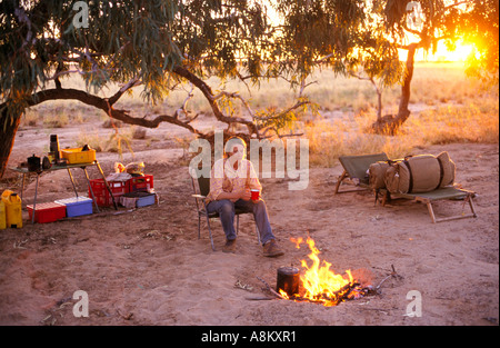Camping, Outback Australien Stockfoto
