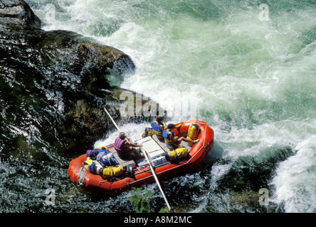 IDAHO SELWAY BITTERROOT WILDERNESS Wildwasser-Rafting auf dem Selway River North Central Id MR Stockfoto