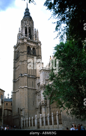 Toledo Spanien Kathedrale Glockenturm Stockfoto