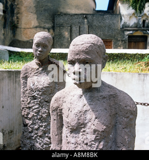 Slave-Denkmal alte Sklavenmarkt Stone Town Zanzibar East Africa Stockfoto