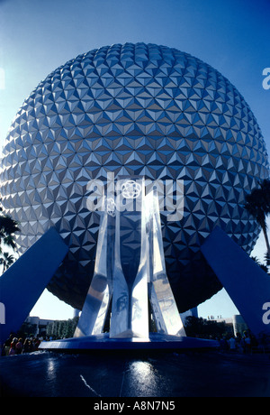 Florida USA Epcot Center Raumschiff Erde Stockfoto