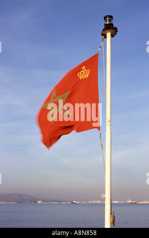 Marokkanische Flagge Stockfoto