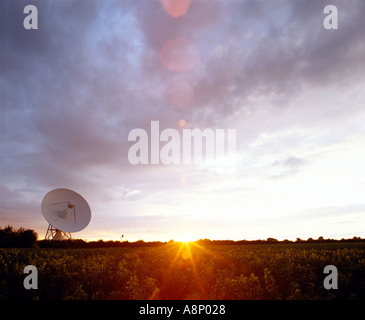 Die elektromagnetische Antenne eMerlin Cambridge, Cambridge, Großbritannien Stockfoto