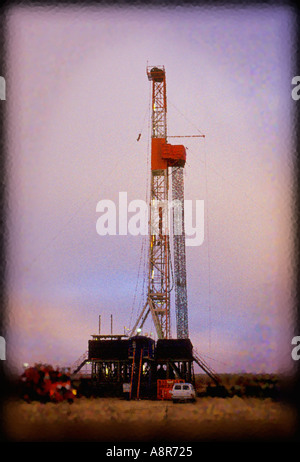 Bohrinsel Exploration Stockfoto