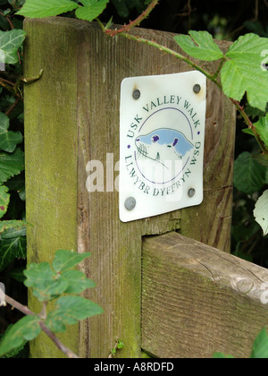 USK Valley Spaziergang Llantrisant South Wales Großbritannien 2004 Stockfoto