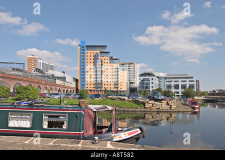 Leeds UK Getreidespeicher Wharf im Jahr 2004 in der frühen Phase der Sanierung Stockfoto