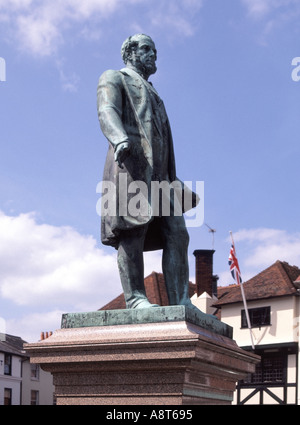 Romsey Statue von Lord Palmerston Premierminister 1855 bis 1865 Stockfoto