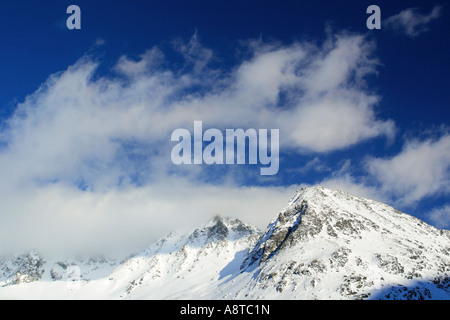 Walliser Alpen, Blick von Arolla-Tal, Schweiz Stockfoto