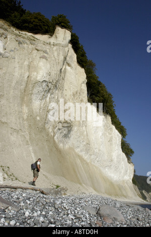 Feuersteine am Strand im Nationalpark Jasmund, Rügen, Deutschland, Mecklenburg-Vorpommern Stockfoto