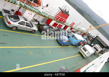 Autofähre auf die Isle of Mull in der Western Isles of Scotland Stockfoto