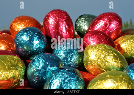 bunte Ostereier Stockfoto