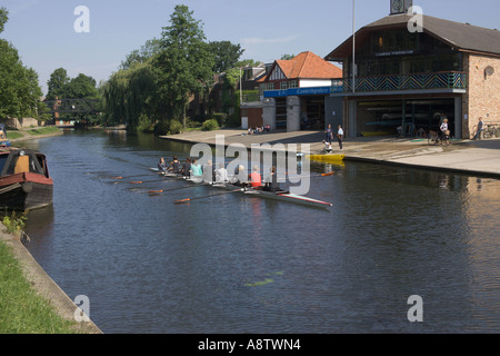 Ruderer auf dem Fluss Cam Cambridge Stockfoto