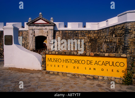 San Diego Fort, Fuerte de San Diego, historisches Museum, Museo Historico de Acapulco, Acapulco, Bundesstaat Guerrero, Mexiko Stockfoto