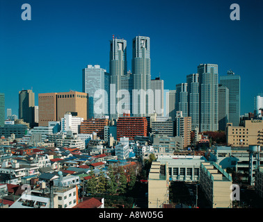 Japan. Tokyo. Skyline von Shinjuku. Stockfoto