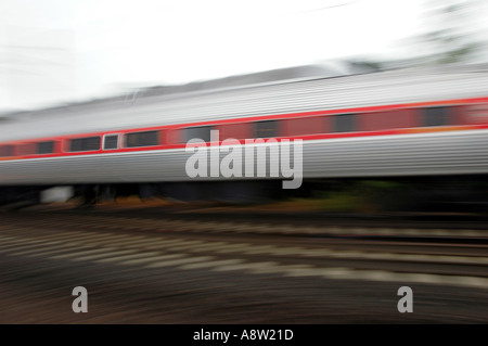 Beschleunigung s Zug Eisenbahn Reisen Eisenbahn Stockfoto