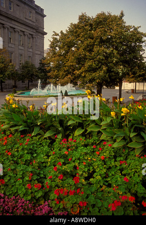 Brunnen am Platz breccienartigen Montreal Quebec Provinz Kanada Nordamerika Stockfoto