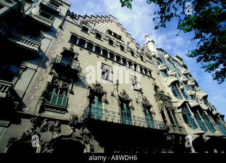 Casa Amatller, modernistischen Architektur ein, die von Puig i Cadafalch, Passeig de Gracia, 41, Barcelona, Barcelona, Provinz Barcelona, Spanien, Europa Stockfoto