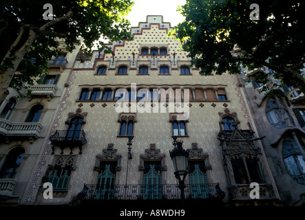 Casa Amatller, modernistischen Architektur ein, die von Puig i Cadafalch, Passeig de Gracia, 41, Barcelona, Barcelona, Provinz Barcelona, Spanien, Europa Stockfoto