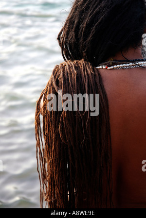 SUB90478 indische Priester mit Jatas oder lange Haare Ujjain Kumbh Festival Indien Stockfoto