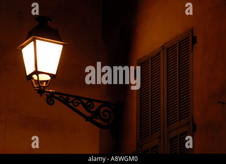 Altmodische Lampe in Nizza Stockfoto