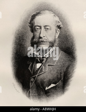 Henry Howard Molyneux Herbert, 4. Earl of Carnarvon, 1831 - 1890. Stockfoto