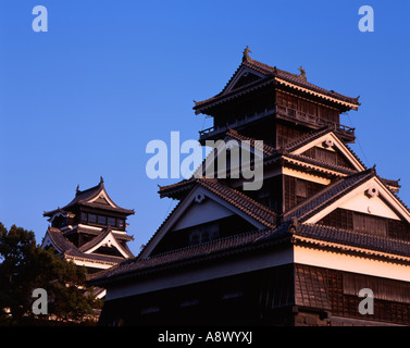 Uto Yagura (Uto Revolver) an der nordwestlichen Ecke der Burg Kumamoto ein wichtiges Kulturgut 5 Geschichten und Keller. Stockfoto