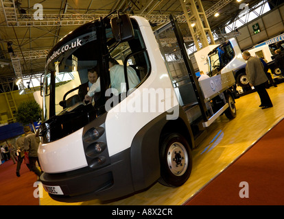 Modec Null Emissionen leichte LKW auf der Commercial Vehicle Show, Birmingham, UK. Stockfoto