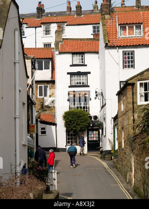 Das Laurel Inn, Robin Hoods Bay North Yorkshire UK. Stockfoto