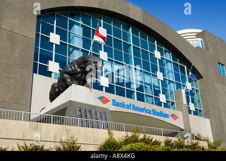 Bank of America Stadium Haus Carolina Panthers Fußballmannschaft Charlotte North Carolina Stockfoto