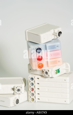 Leere Druckerpatronen Stockfoto