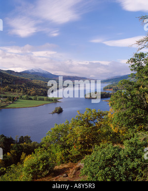 Die Queens View, Loch Tummel, in der Nähe von Pitlochry, Perth und Kinross, Schottland, Großbritannien Stockfoto