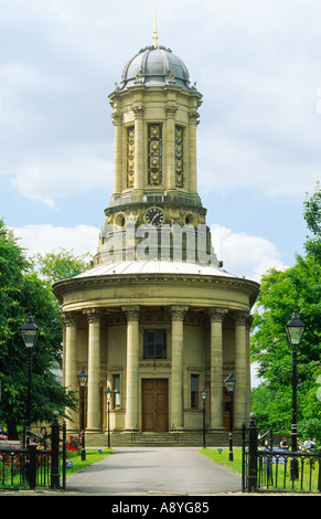 Saltaire industrielle World Heritage Site, West Yorkshire. Die Runde Congregational Church ist jetzt der Evangelisch reformierten Kirche. Stockfoto