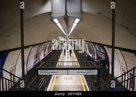 Northern Line - u-Bahnstation Clapham North - London Stockfoto