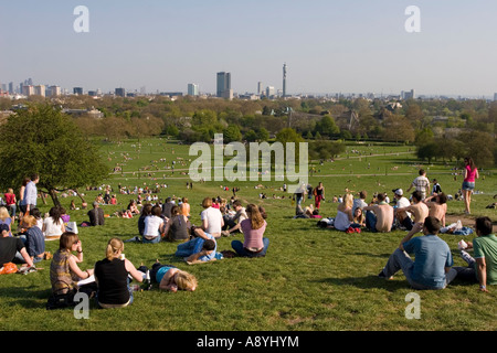 Blick vom Primrose Hill London Stockfoto