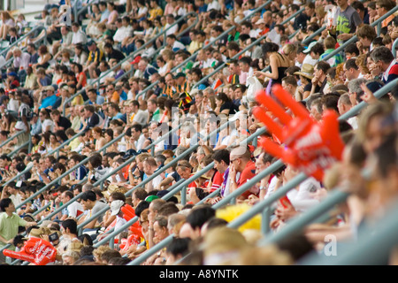 Überfüllten Tribünen Rugby Sevens Hongkong 2007 Stockfoto