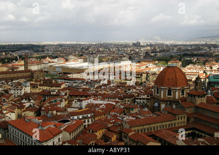 Blick vom Dom in Florenz Italien Stockfoto