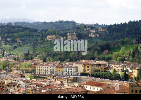 Blick vom Dom in Florenz Italien Stockfoto