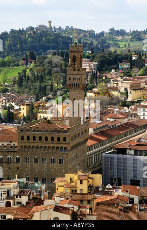 Blick vom Dom in Florenz Italien Stockfoto