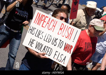 Cesar Chavez März San Antonio Stockfoto