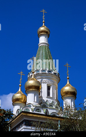 Sankt Nikolai russische Kirche, Sofia, Bulgarien Stockfoto