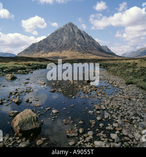 Buachaille Etive Mòr pyramidenförmige Berg an der Spitze der Glen Etive Stockfoto