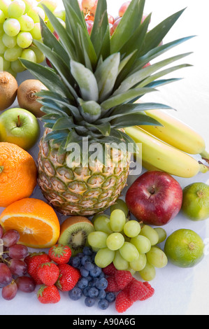 Sammlung von frischen Früchten Stockfoto