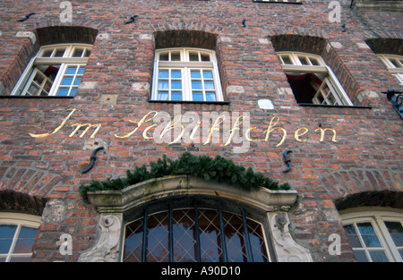 Das Gourmet-Restaurant IM SCHIFFCHEN in Düsseldorf Kaiserswerth Stockfoto