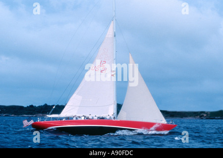 Segelregatten und America s Cup Stockfoto