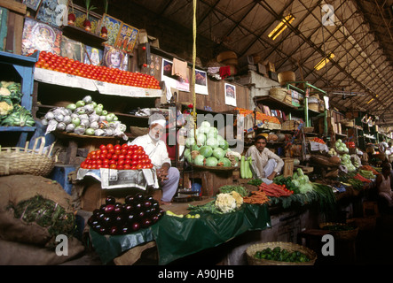 Indien-Maharashtra Mumbai Bombay Crawford Market Gemüsestände Stockfoto